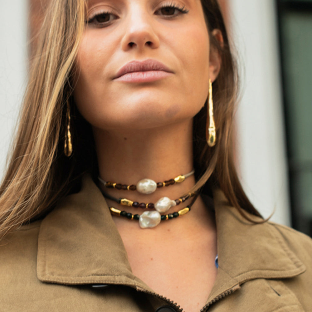 Dué THEA-collar perlas-Émolo