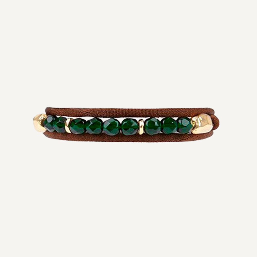 ÉMOLO THEA GREEN NATURAL STONE BRACELET NECKLACE