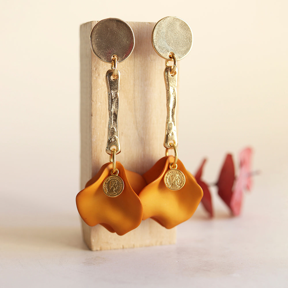 Pendientes BERAKA Palito con moneda-pendientes-Émolo