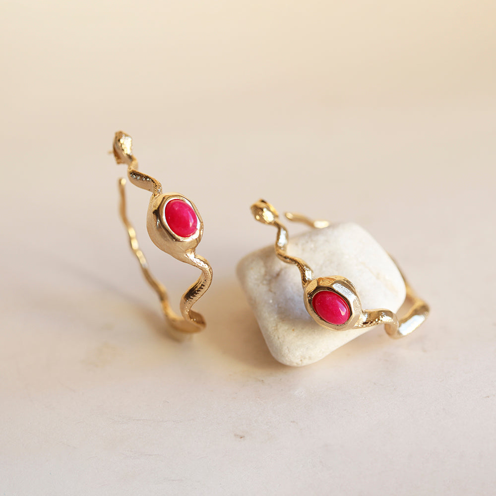 Pendientes dorados mujer SNAKE-pendientes-Émolo