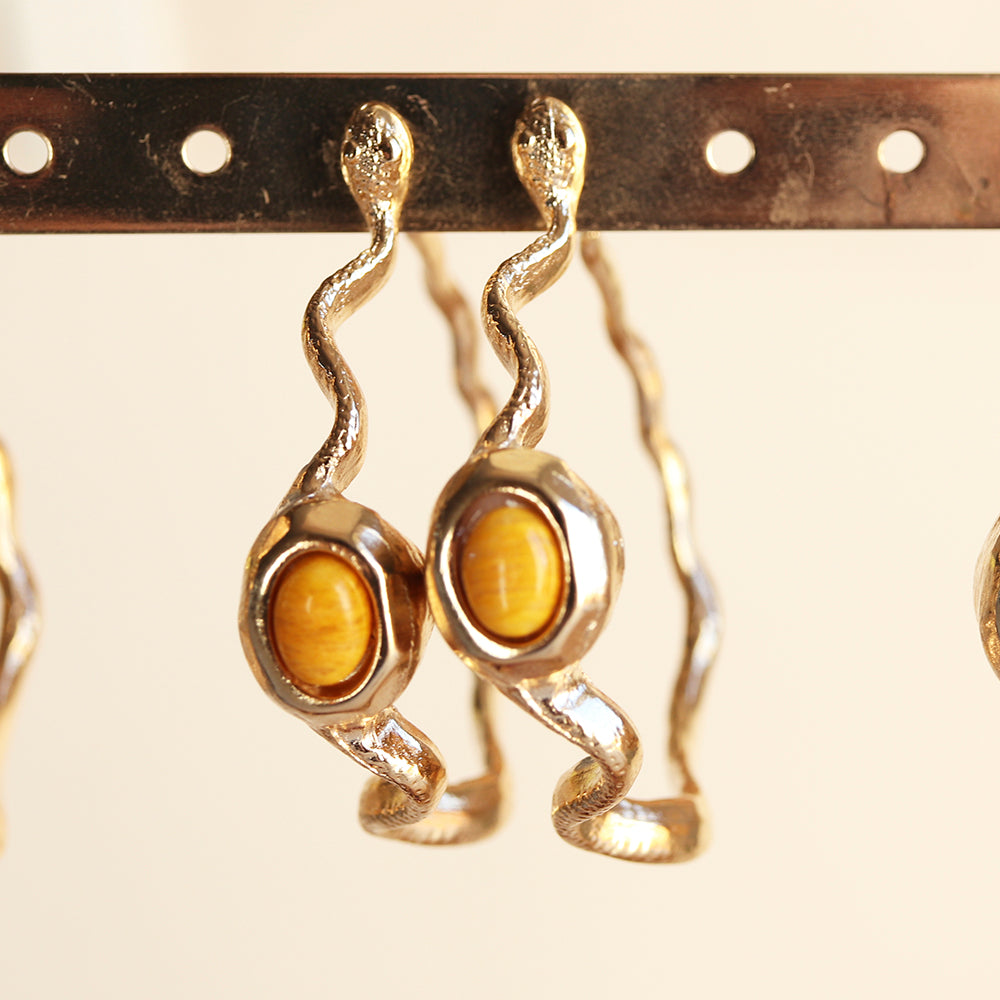 Pendientes dorados mujer SNAKE-pendientes-Émolo