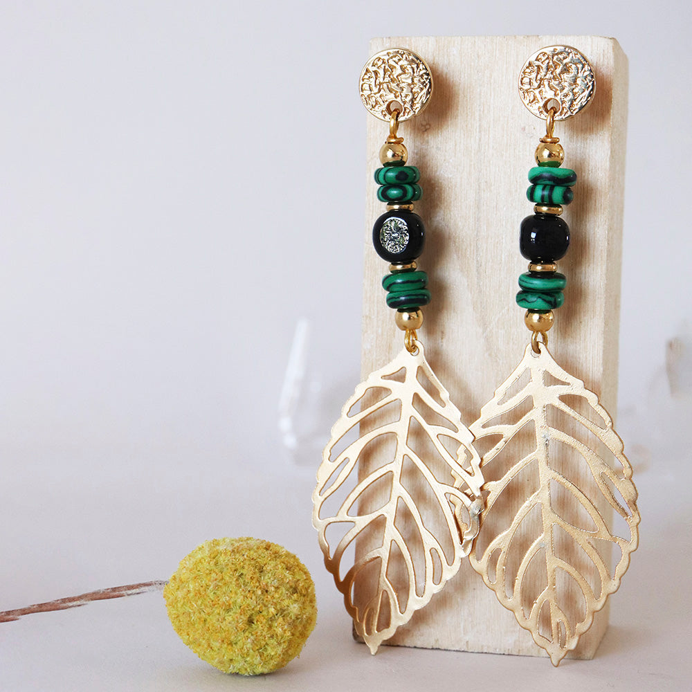 Pendientes Paris Malaquita-pendientes-Émolo
