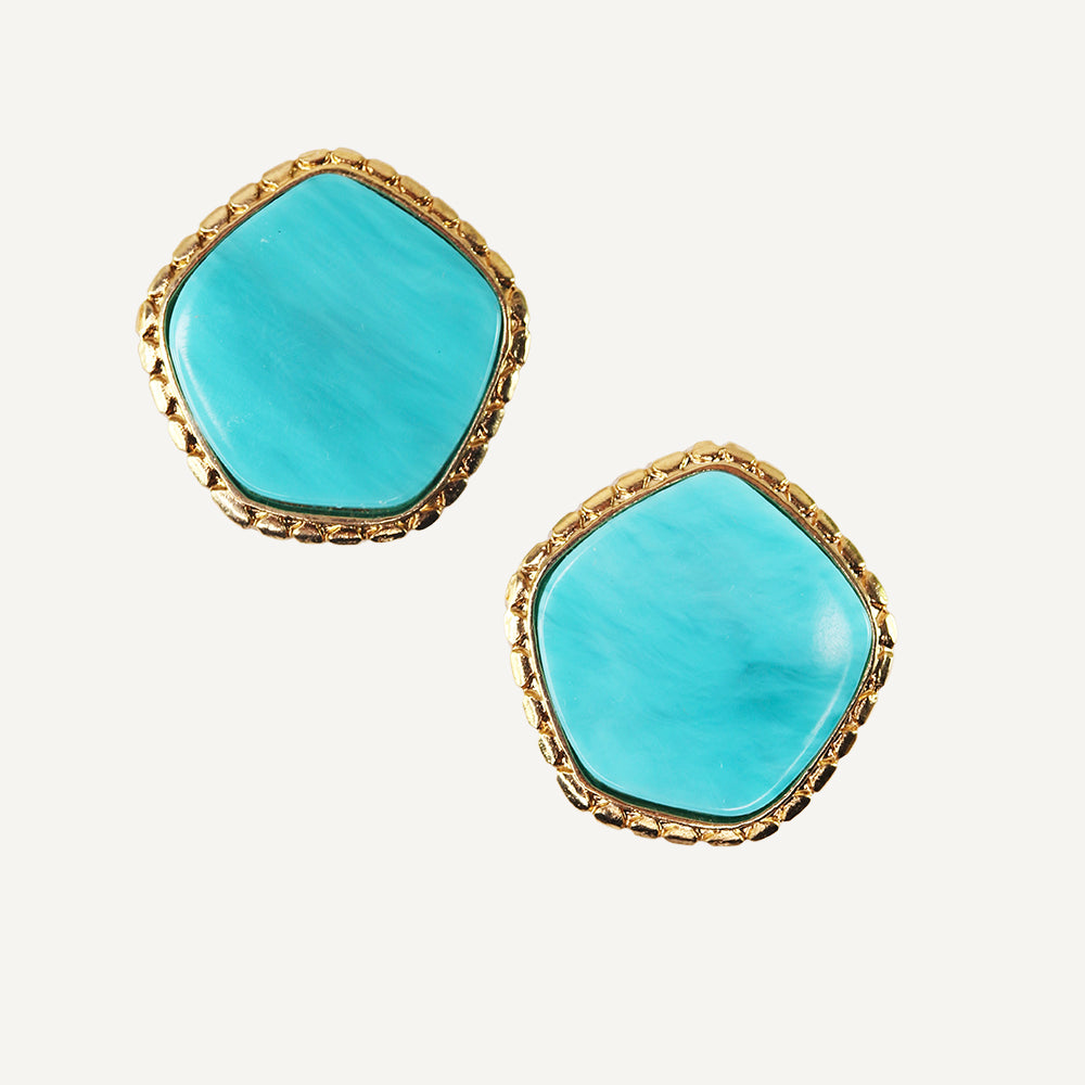 ÉMOLO PENTAS TURQUOISE COLORED EARRINGS