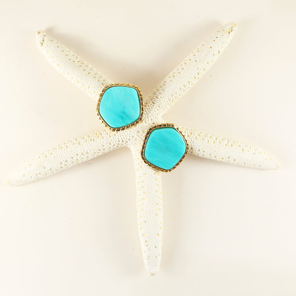 ÉMOLO PENTAS TURQUOISE COLORED EARRINGS