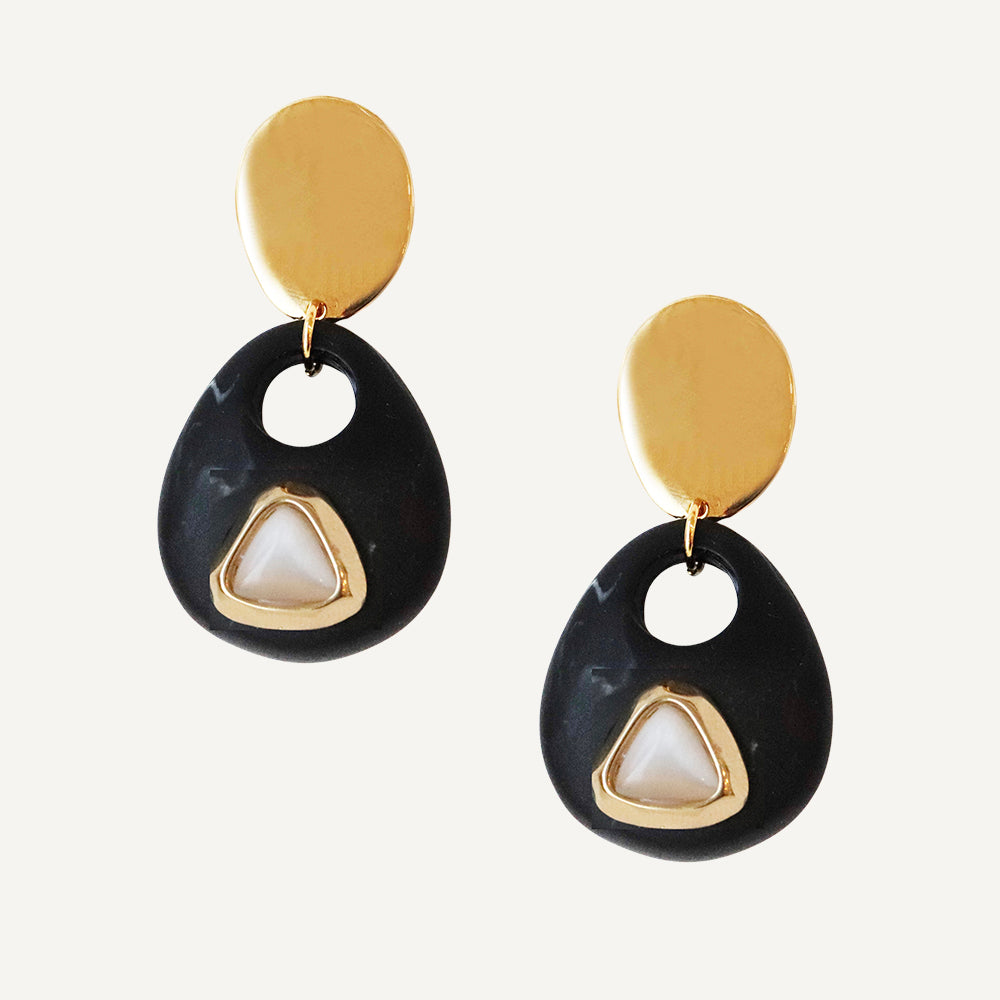 Pendientes SAIRA MARMOL-collar largo-Émolo