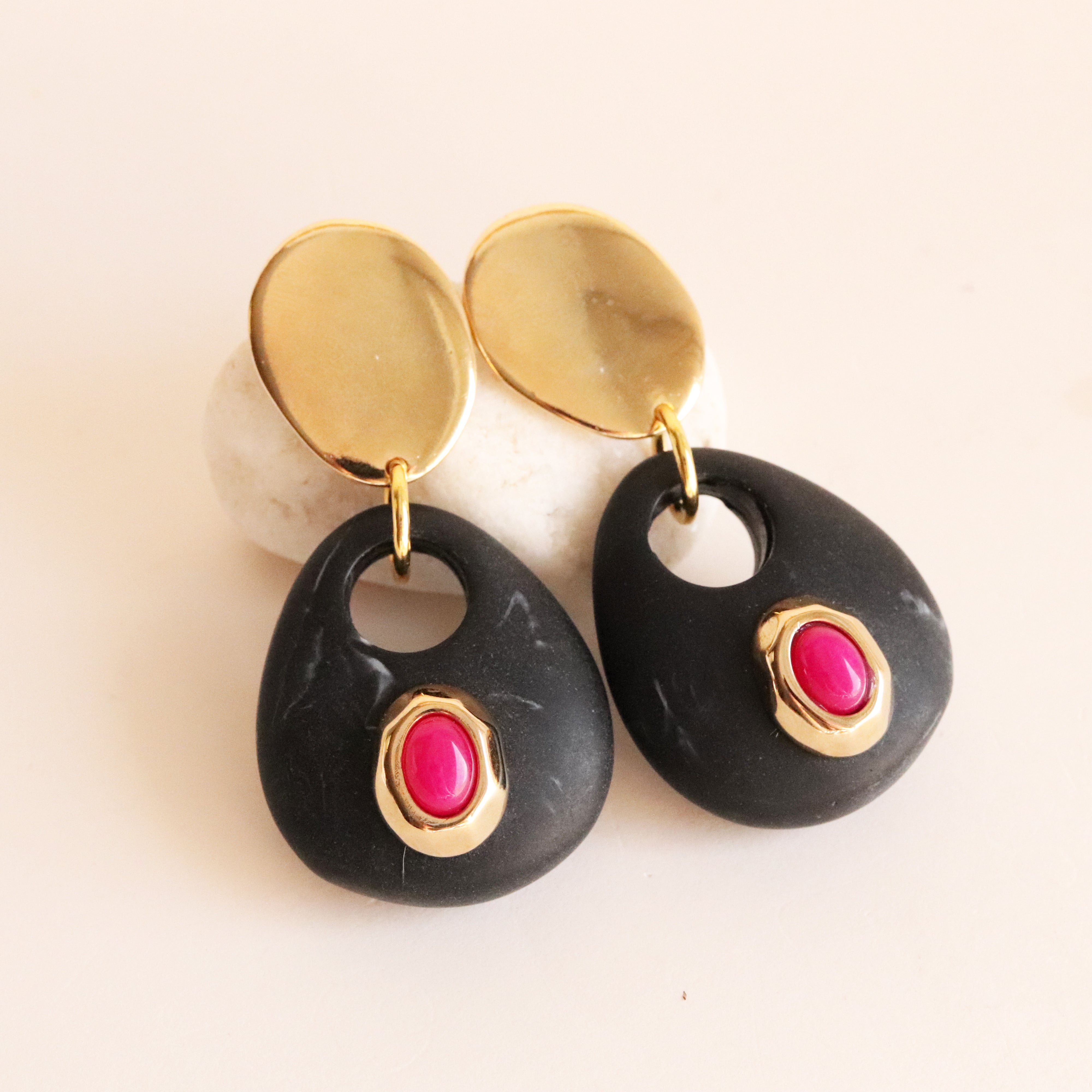 Pendientes SAIRA MARMOL II-collar largo-Émolo