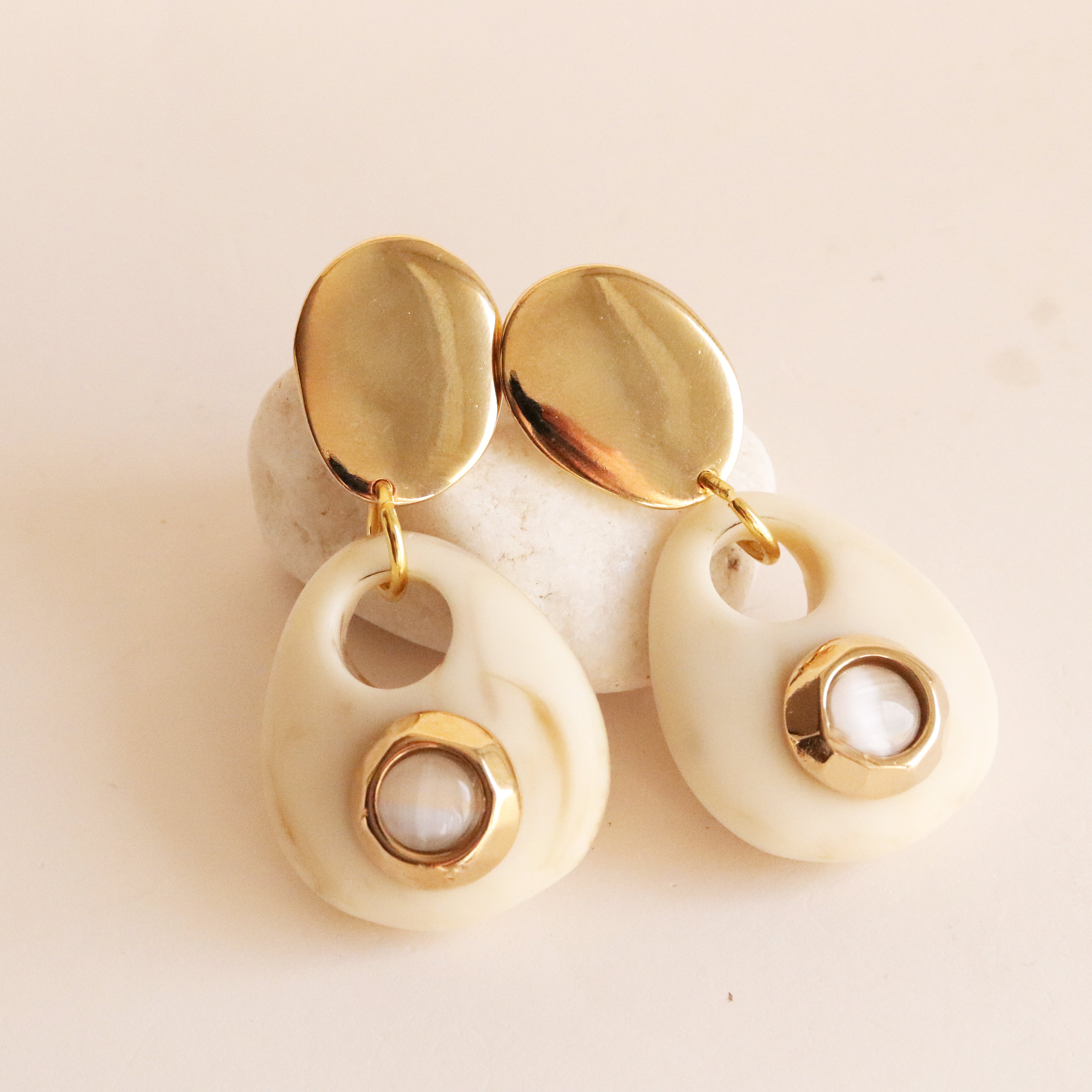 Pendientes SAIRA MARMOL II-collar largo-Émolo