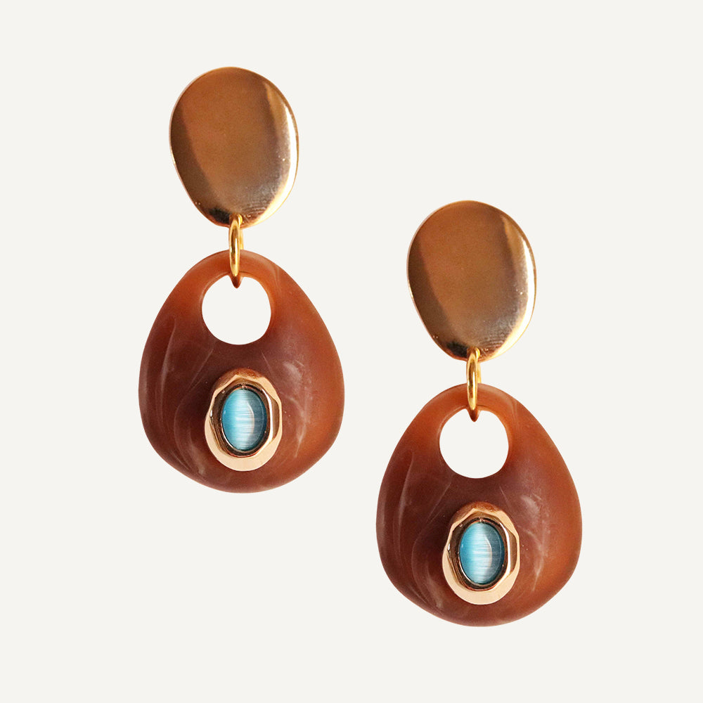 Pendientes SAIRA MARMOL II-collar largo-Émolo