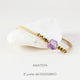 EMOLO AMETHYST ADJUSTABLE BRACELET WITH NATURAL STONES