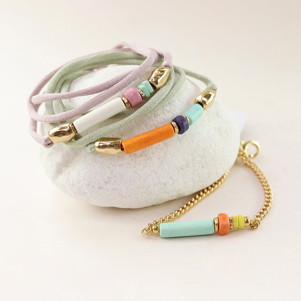 Women's chain bracelet with secure clasp