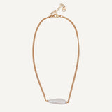 collar de cadena y perla