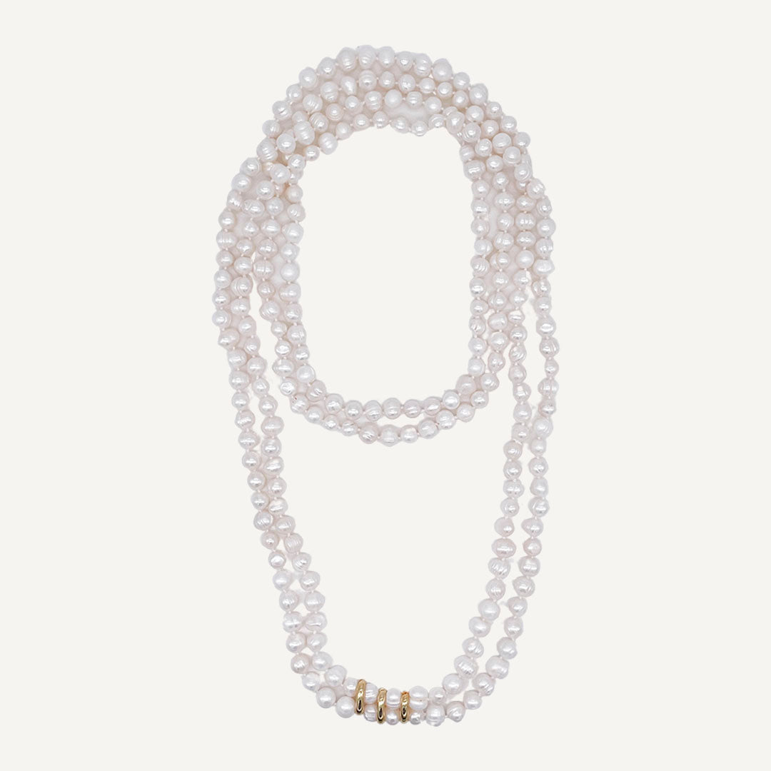 collar de perlas largo