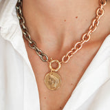 Collares cortos mujer CHAINET Moneda
