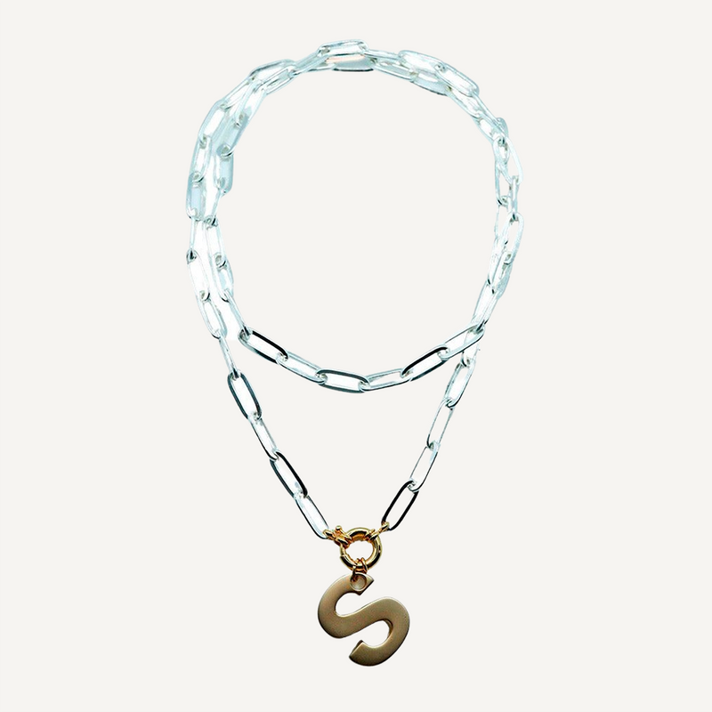 Collares largos elegantes Letter Largo