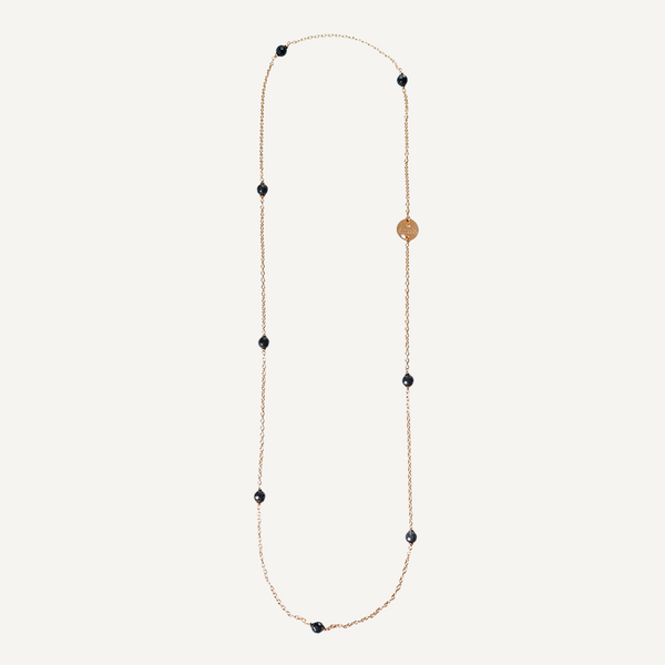 Collares de piedras de cristal Lizzy Gris