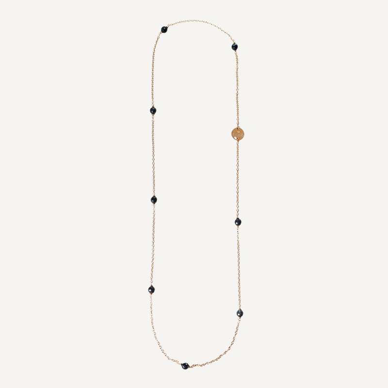 Collares de piedras de cristal Lizzy Gris