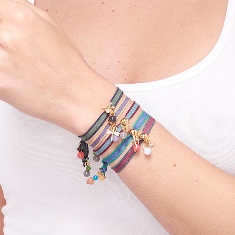 pulseras ajustables de colores