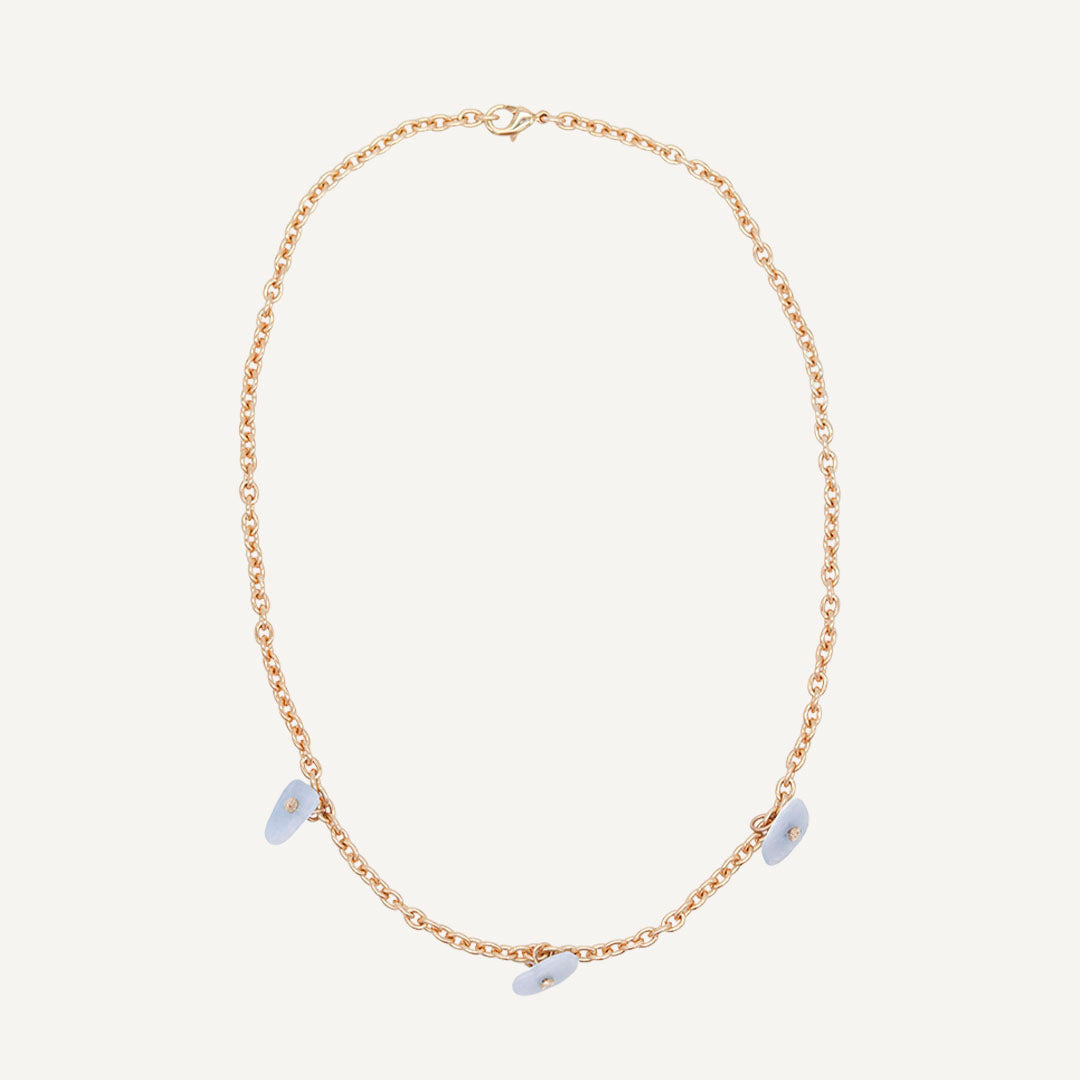 Collar Lizzy Celeste-collar cadena corto-Émolo