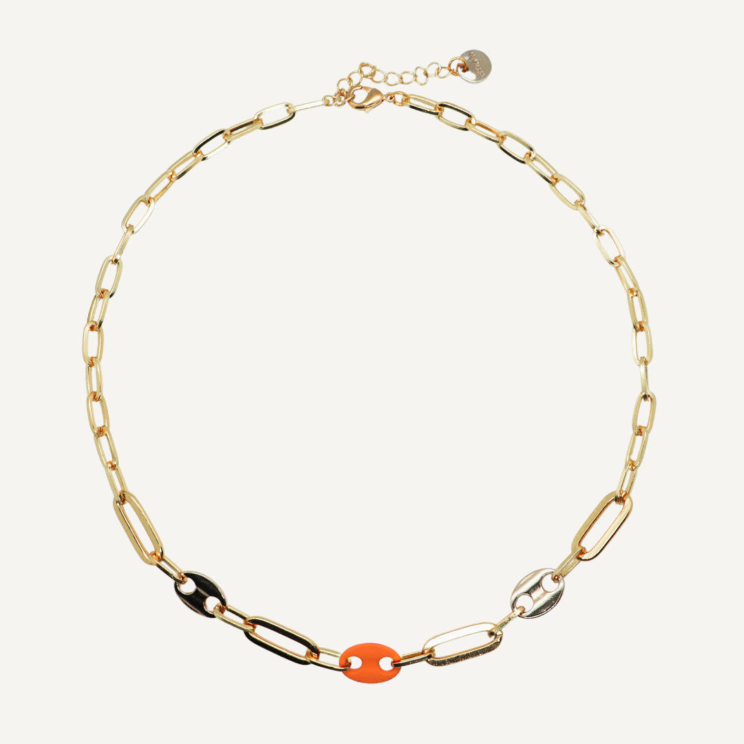 Collares cortos mujer Calabrote-collar cadena corto-Émolo
