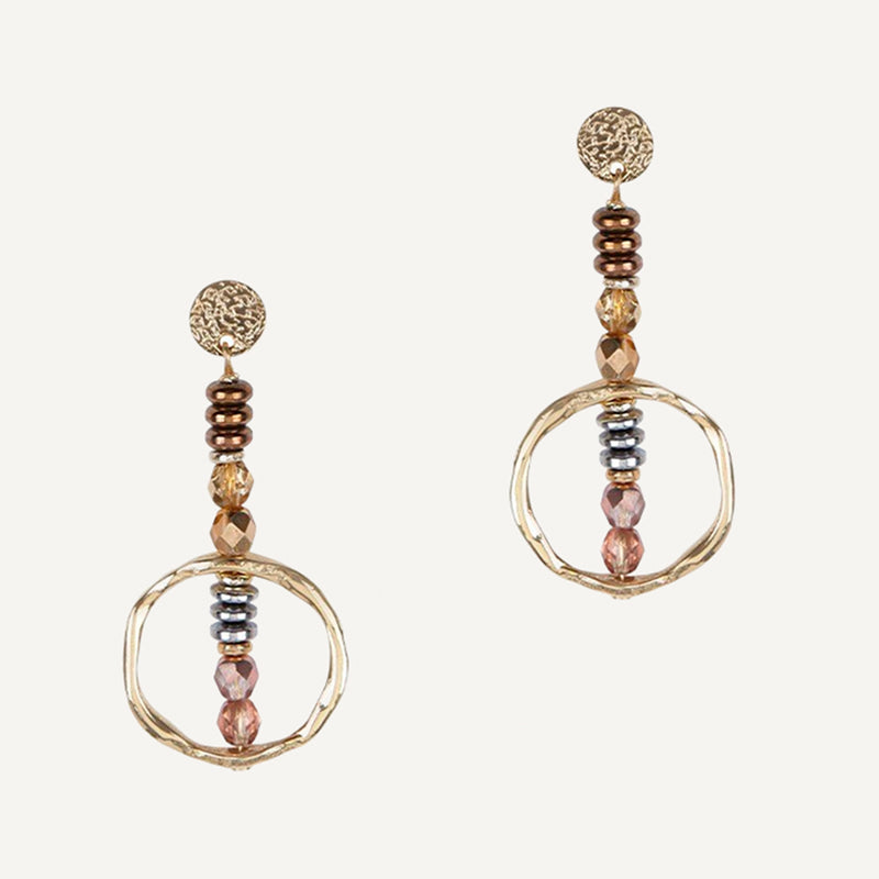 PENDIENTES PIEDRA NATURAL CECILE ÉMOLO