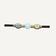 Bracelet with pearl and gold pieces for women